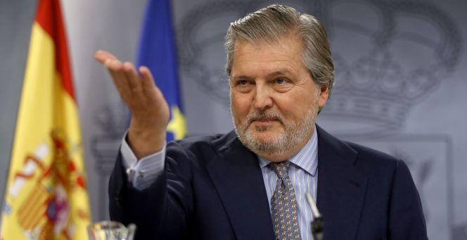 El ministro de Cultura y portavoz del Gobierno, Íñigo Méndez de Vigo, durante la rueda de prensa posterior al Consejo de Ministros.