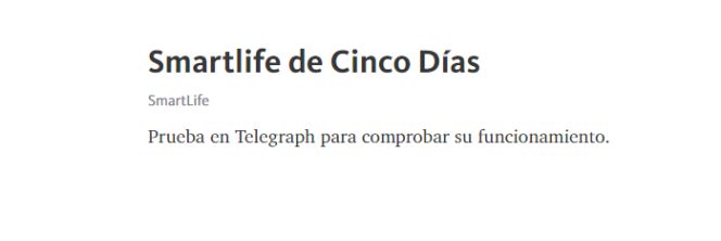 Nuevo servicio Telegraph