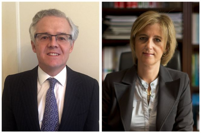 Sebastián Albella, a quien el Consejo de Ministros ha propuesto para ser el nuevo presidente de la Comisión Nacional del Mercado de Valores (CNMV), y la máxima responsable del Instituto de Contabilidad y Auditoría de Cuentas (ICAC), Ana María Martínez-Pina, propuesta para ocupar la vicepresidencia de este organismo.