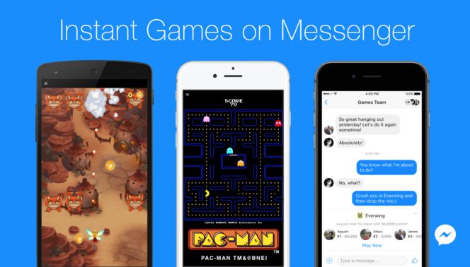 Instant Games en Facebook Messenger