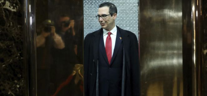 Steven Mnuchin, futuro secretario del Tesoro.