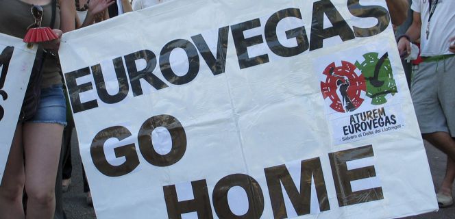 Manifestación contra Eurovegas.