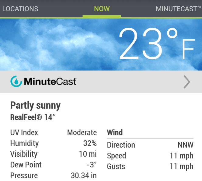 Aplicación AccuWeather