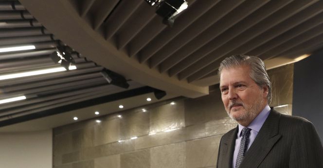 El portavoz del Gobierno, Íñigo Méndez de Vigo, durante la rueda de prensa posterior a la reunión del Consejo de Ministros.