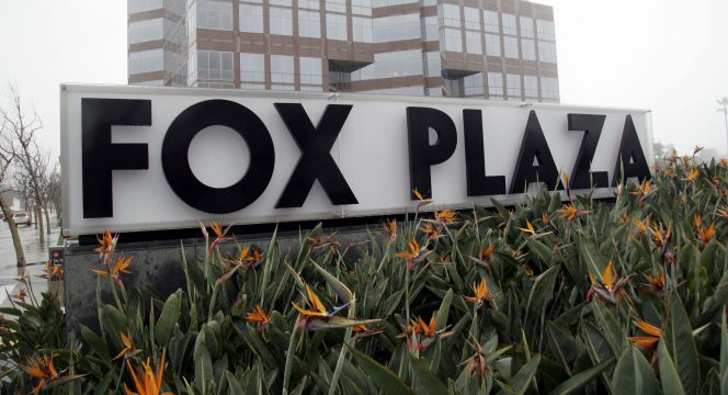 Cartel del Fox plaza en Los Ángeles, California Estados Unidos.