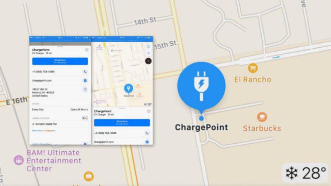 El iPhone y Apple CarPlay te dirán dónde cargar tu coche eléctrico
