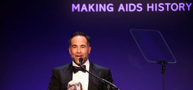 Martin Chavez, en una gala para apoyar la investigación del sida, en Nueva York.