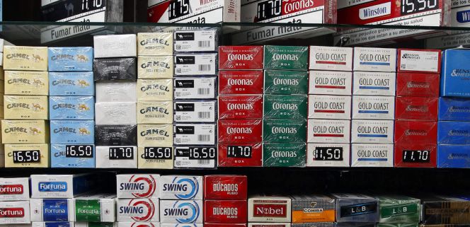 Diversas marcas de tabaco