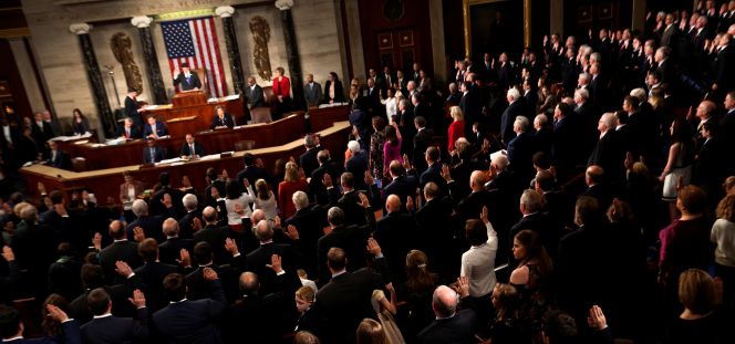 Inauguración del año en el Congreso de EEUU, el martes en Washington DC.
