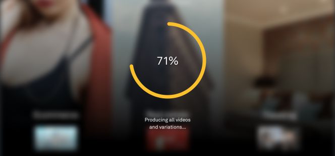 Proceso de producción de los vídeos.
