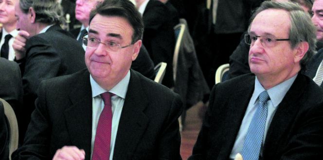 Antonio Llardén, presidente de Enagás, y Rafael Villaseca, consejero delegado de Gas Natural.