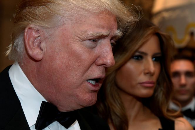 El presidente electo de Estados Unidos, Donald Trump, y su esposa Melania.