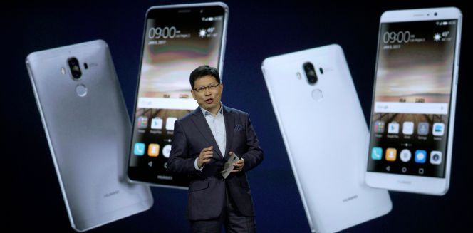 Richard Yu, CEO de la unidad de Consumo de Huawei, durante su participación en el CES de Las Vegas.