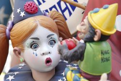 Ninots de las Fallas de Valencia.