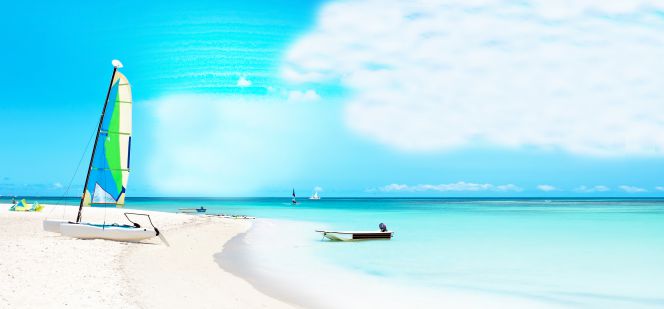 Imagen de una playa de Aruba.
