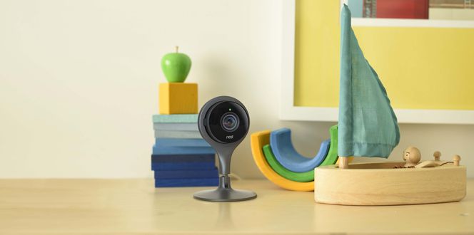 Cámara de seguridad inteligente de Nest para los hogares.