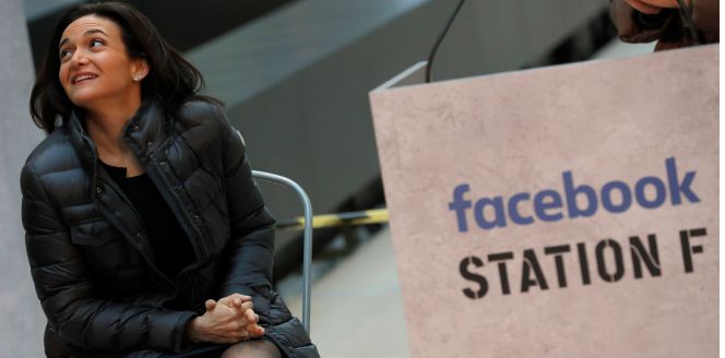 Sheryl Sandberg, COO de Facebook, durante su visita a París este martes.