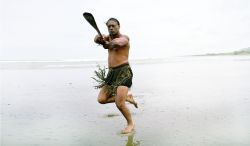 Danza maorí en Nueva Zelanda.