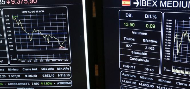 La Bolsa española y su principal índice, el Ibex 35.