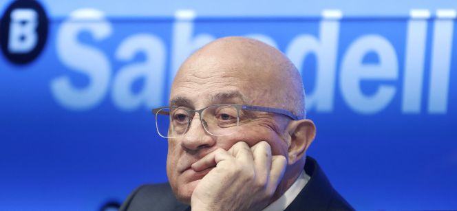 GRA101. BARCELONA, 27012017.- El presidente del Banco de Sabadell Josep Oliu durante la presentación en Barcelona de los resultados del grupo correspondientes al ejercicio 2016