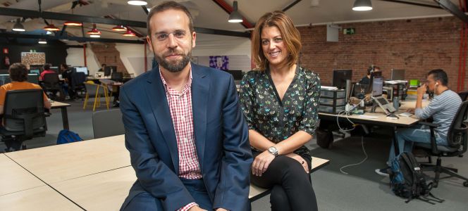 Jesús Pérez y Marta Plana, presidente y vicepresidenta de la Asociación Española de Fintech e Insurtech (AEFI).