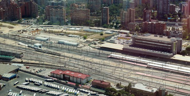 Terrenos del futuro Distrito Norte de Madrid.