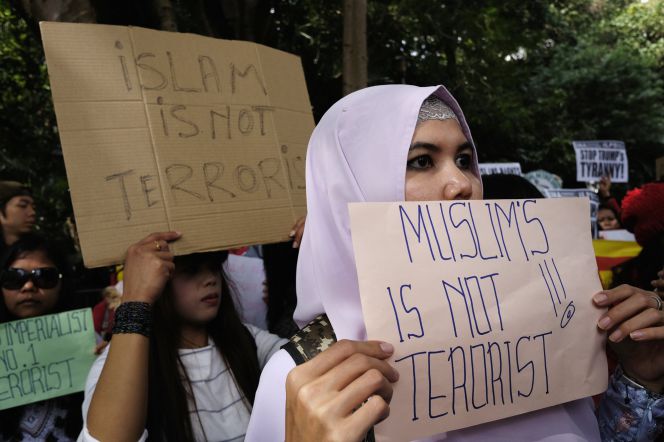 Protestas en Hong Kong contra el veto migratorio de Trump