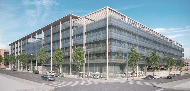 Proyecto de Torre Rioja para el área de Julián Camarillo en Madrid.