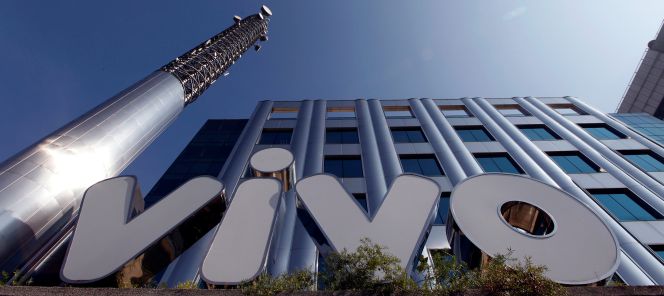 Logotipo de Vivo, marca comercial de Telefónica Brasil.