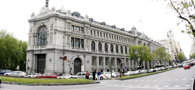 Vista de la fachada del Banco de España. EFEArchivo