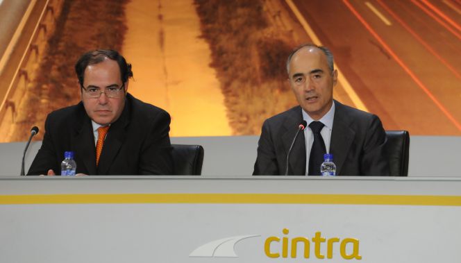 El consejero delegado de Cintra, Enrique Díaz Rato, junto al presidente de Ferrovial, Rafael del Pino.