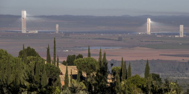 Las Torres de la Plataforma solar Solúcar.
