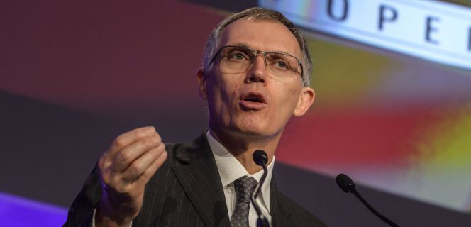 El presidente del Consejo de Administración del grupo automovilístico galo PSA Peugeot Citröen, Carlos Tavares,