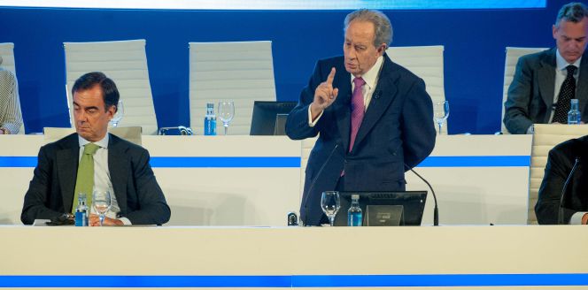 El presidente de OHL, Juan Villar-Mir y Juan Miguel Villar Mir, presidente de Grupo Villar Mir.