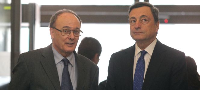 Luis María Linde y Mario Draghi