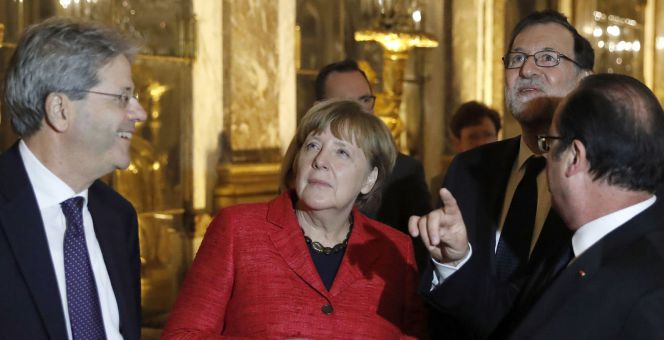 Cumbre de Francia, Alemania, Italia y España en Versalles.
