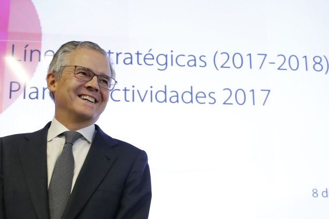 El presidente de la Comisión Nacional del Mercado de Valores (CNMV), Sebastián Albella, hoy.