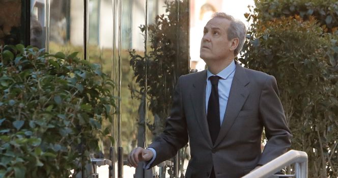 El ex alto cargo de supervisión del Banco de España Jerónimo Martínez Tello, a su llegada a la Audiencia Nacional donde hoy declara como investigado junto a Mariano Herrero por la salida a bolsa de Bankia. EFEJuan Carlos Hidalgo
