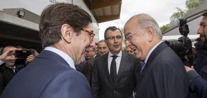 José Ignacio Goirigolzarri, presidente de Bankia, y Carlos Egea, presidente de BMN.