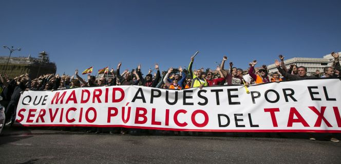 huelga de taxis