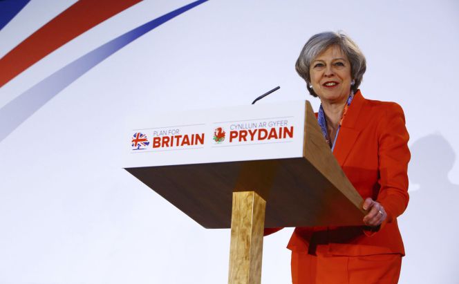 La primera ministra británica, Theresa May.