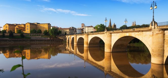 El Ebro, a su paso por Logroño.