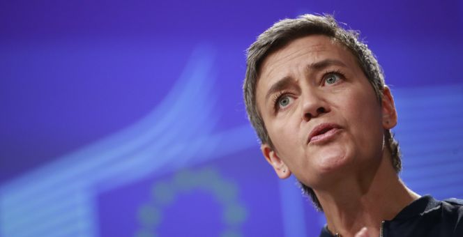 La comisaria europea de Competencia, Marghette Vestager.