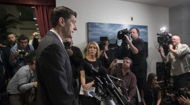 El presidente de la Cámara de Representantes, Paul Ryan.