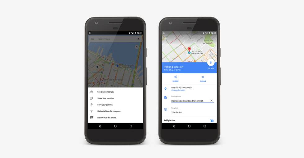 Google Maps vuelve a recordarte dónde has aparcado el coche