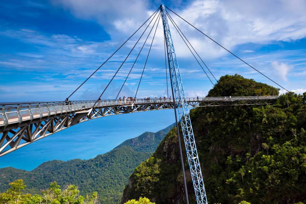 Puente colgante en Malasia