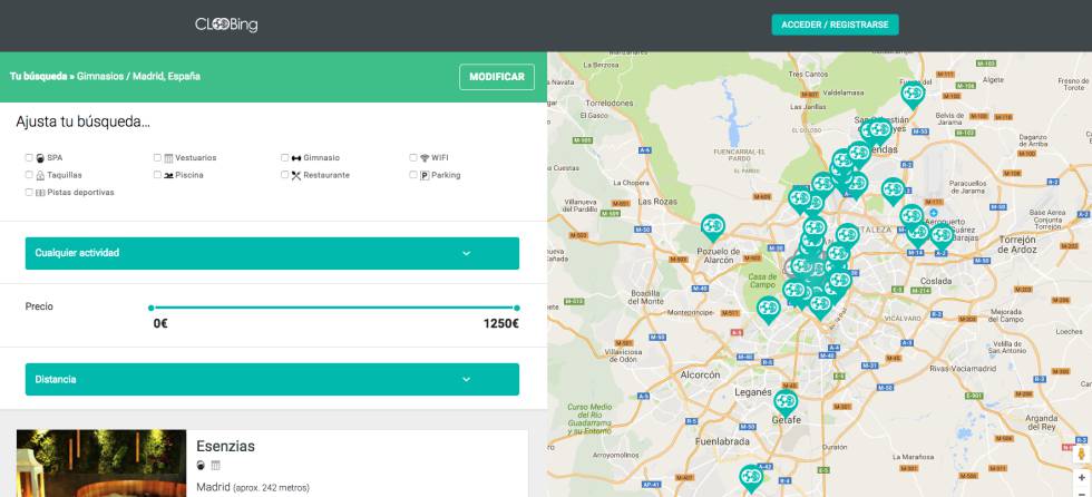 Cloobing, el "tripadvisor" de los gimnasios con descuento