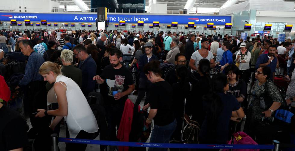 Retrasos por caída global del sistema de British Airways Retrasos por caída global del sistema de British Airways