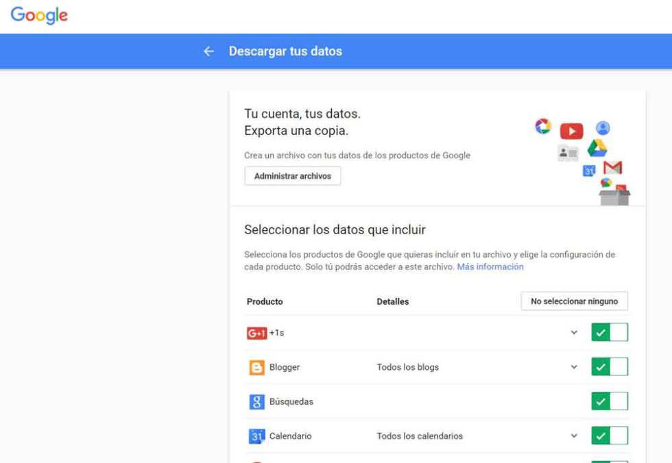 Datos de Google
