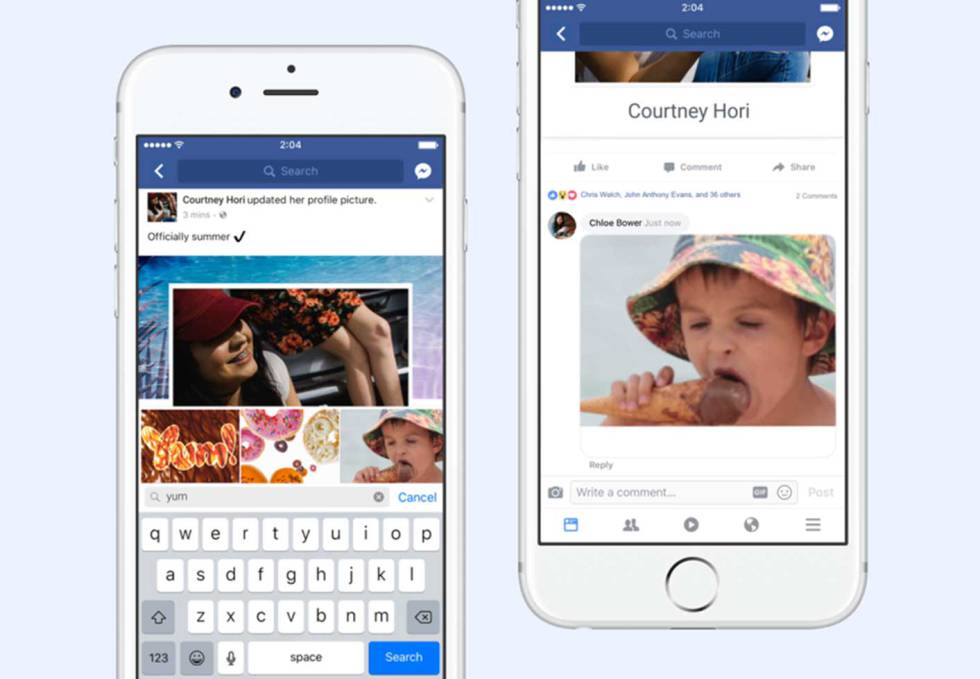 Ya puedes poner GIF en los comentarios de Facebook
